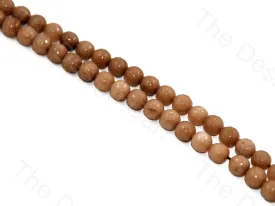 10 mm Brown Jade Rondelle Quartz Semi Precious Stone