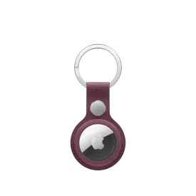 AirTag FineWoven Key Ring - Mulberry