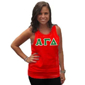 Alpha Gamma Delta Sorority Tank Top - Next Level 3633 - TWILL