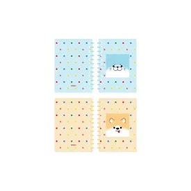 Animal Faces Collection A5 Wire-bound Book (64 Sheets) (2 Assorted Models: Seal, Shiba Inu)