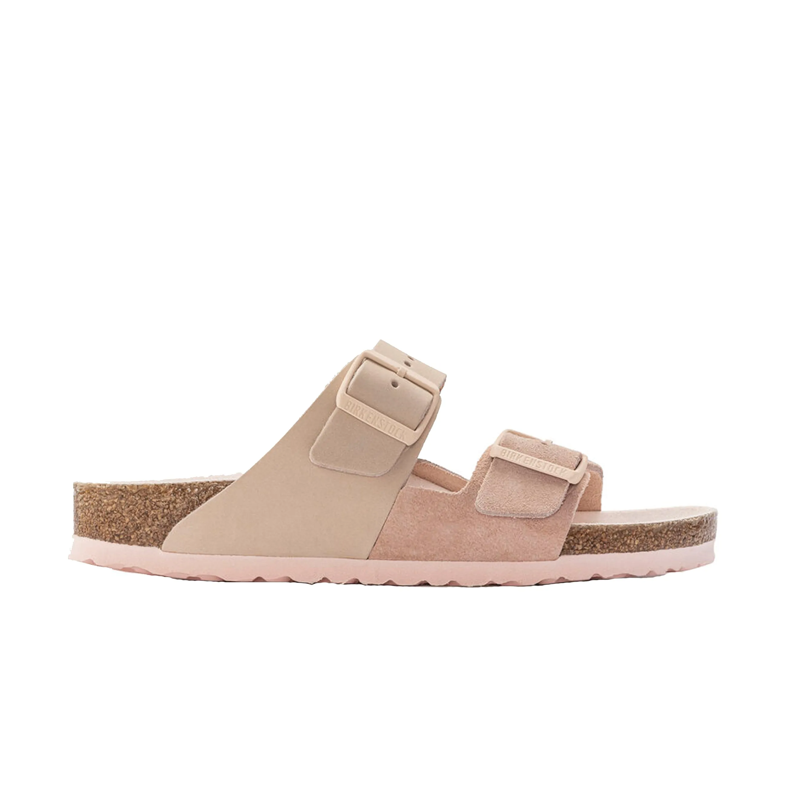 Light Rose Nubuck/Suede Leather Arizona Split Sandals