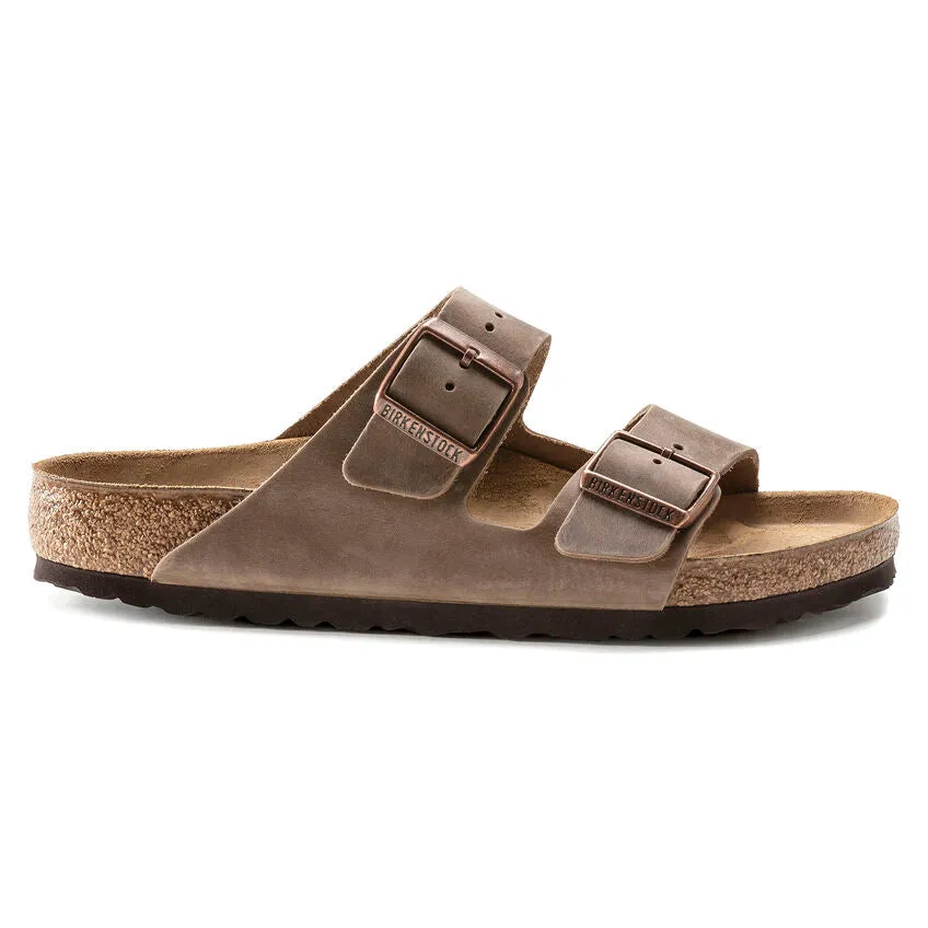 Birkenstock Women's Arizona Oiled Leather (Tobacco Brown - Regular Fit)