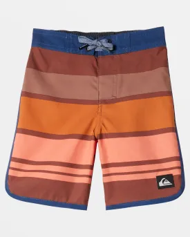 Boys 2-7 Everyday Stripe 13" Boardshorts - Rawhide