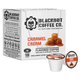 CARAMEL CREAM FLAVORED COFFEE PODS 18CT