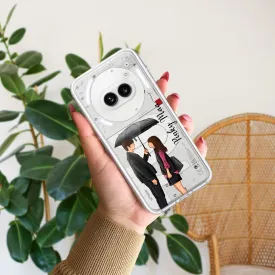 Caring Couple Customize Transparent Silicon Case For Nothing