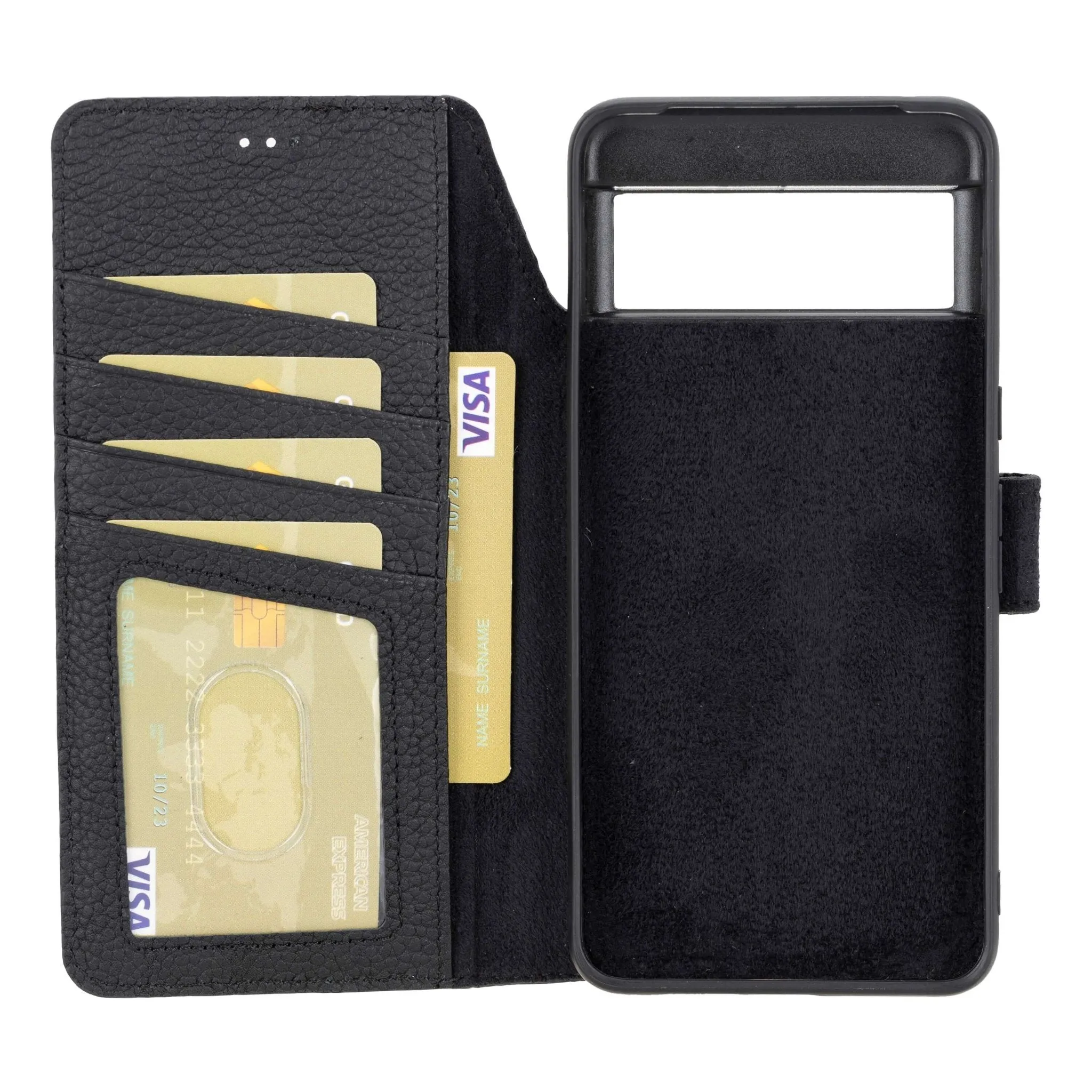 Carter Google Pixel 9 Wallet Case, Pebble Black