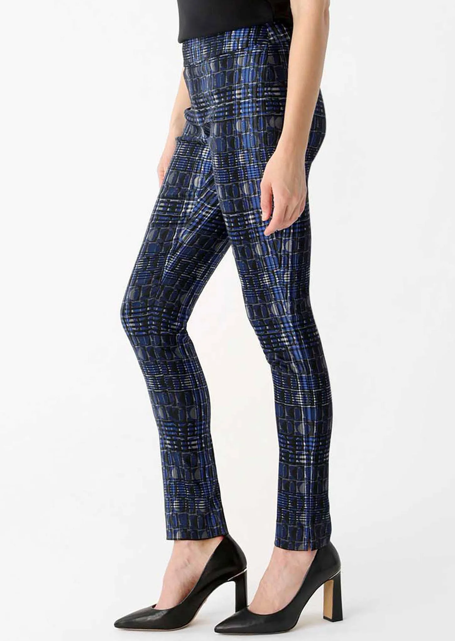 Cobalt Jacquard 30" Thinny Pant With Slits