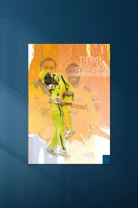 CSK 2023 | Dhoni | Cricket Poster