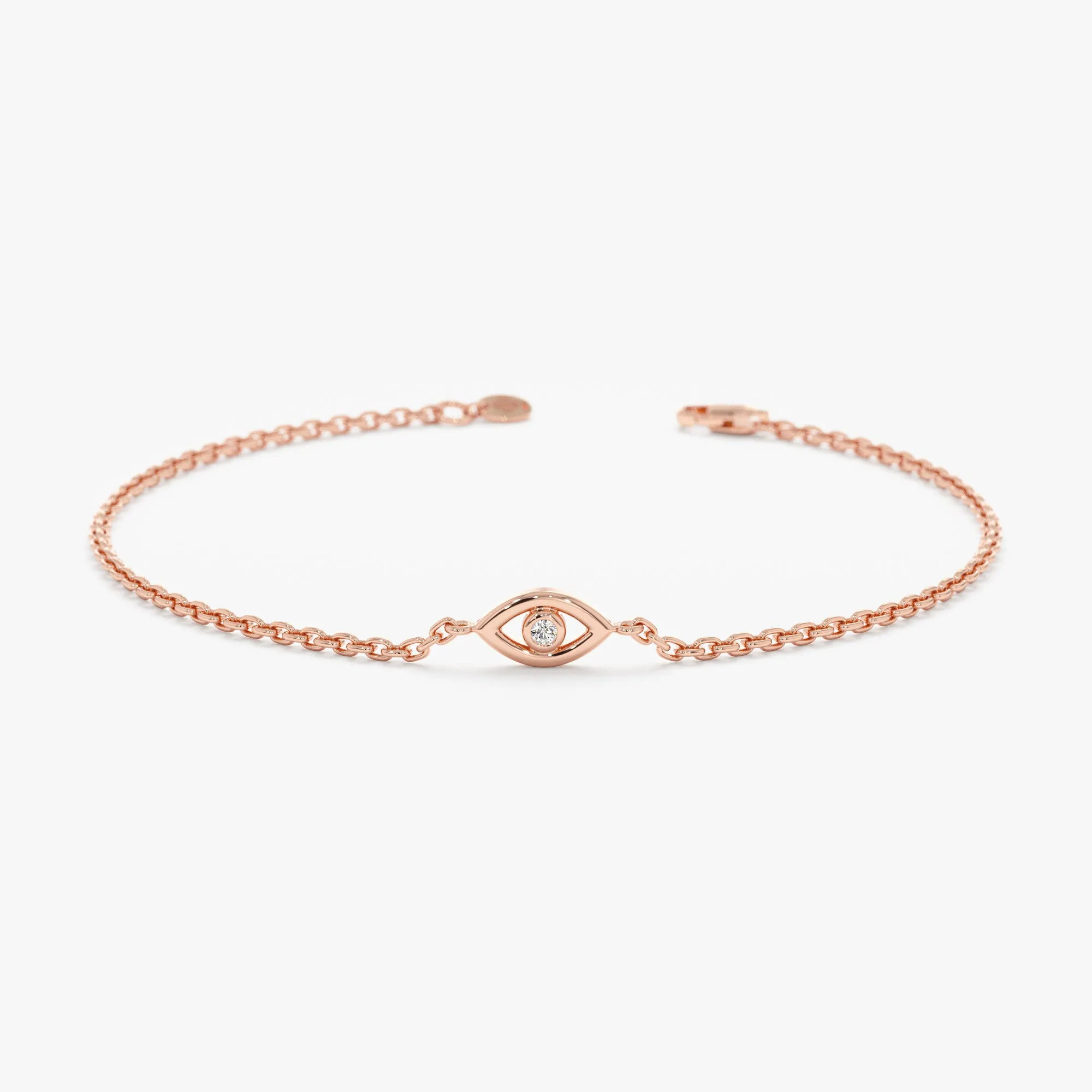 Dainty Diamond Eye Bracelet, Elena