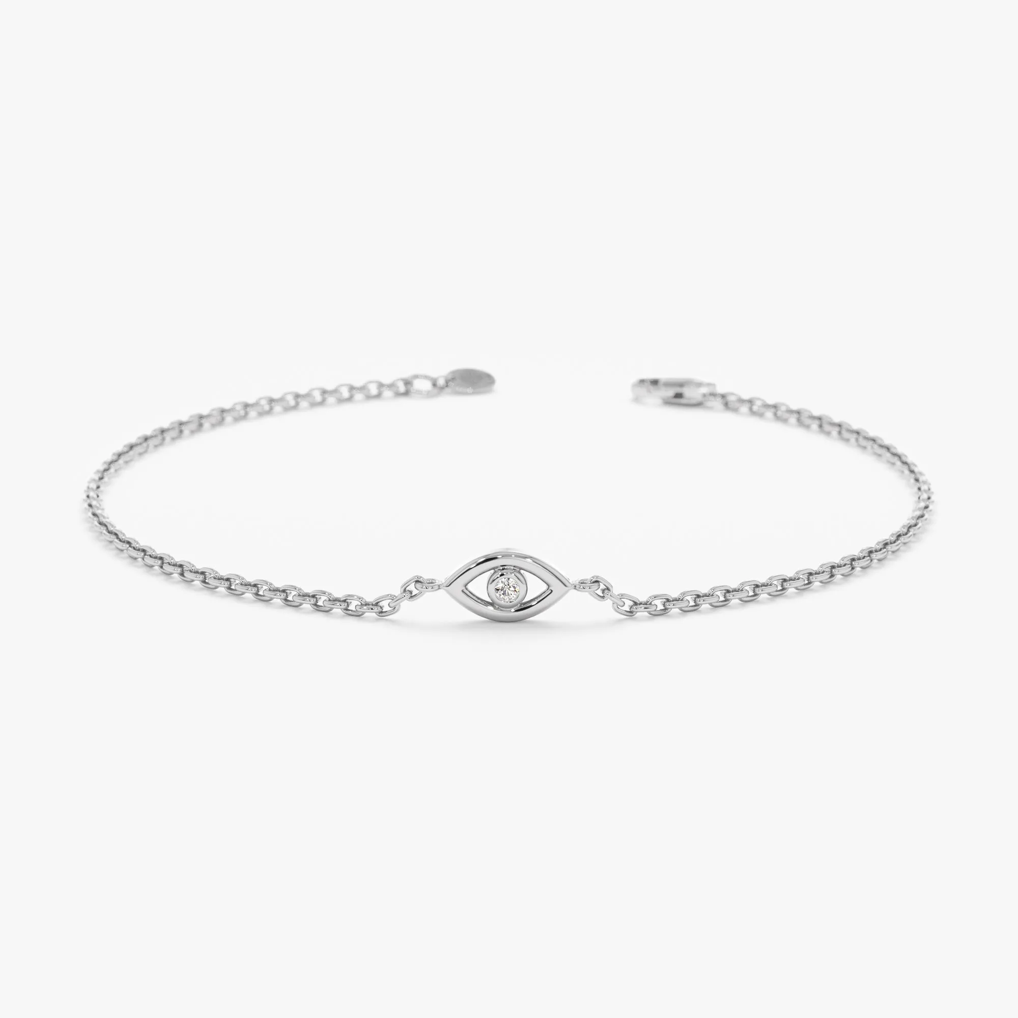 Dainty Diamond Eye Bracelet, Elena