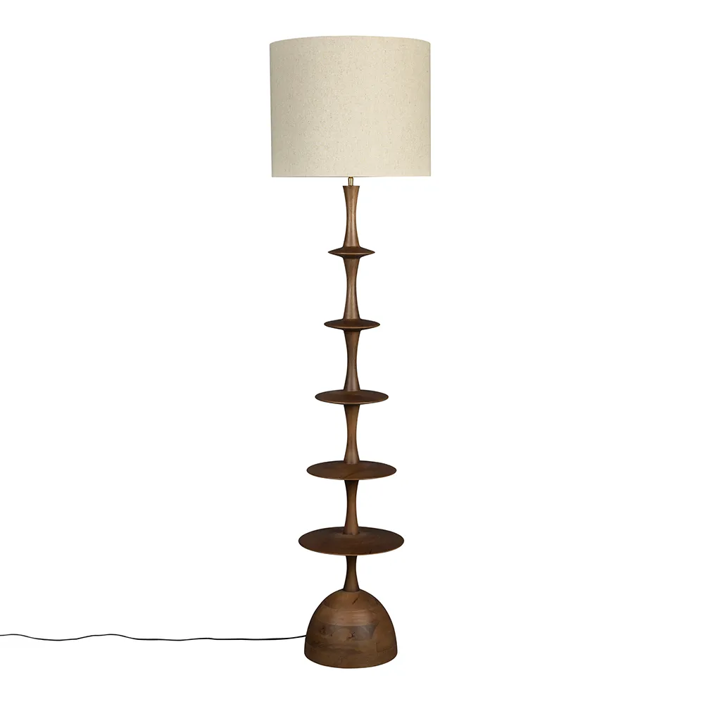 Floor Lamp Cath Walnut