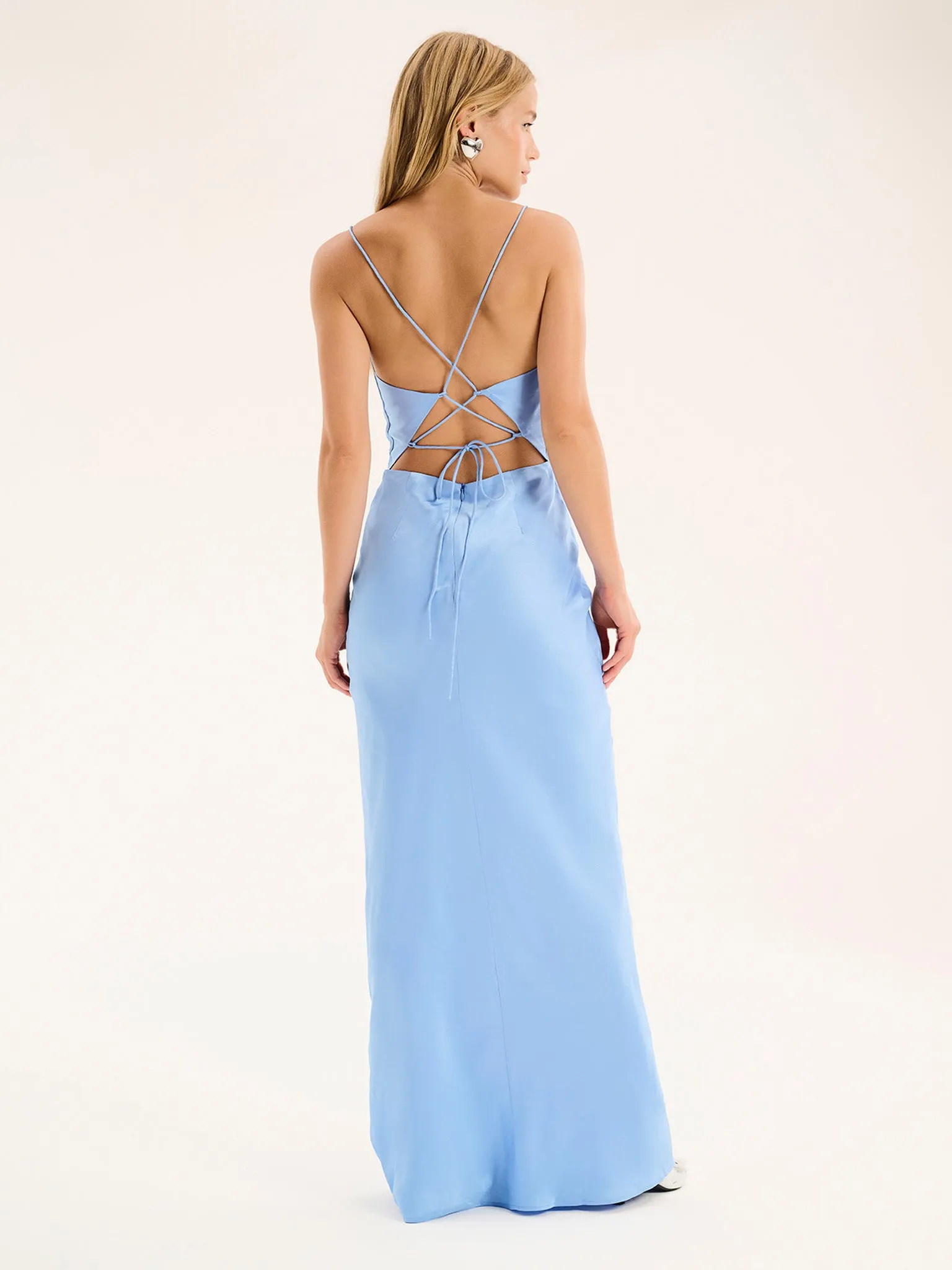 Ginny Maxi Dress in Light Blue