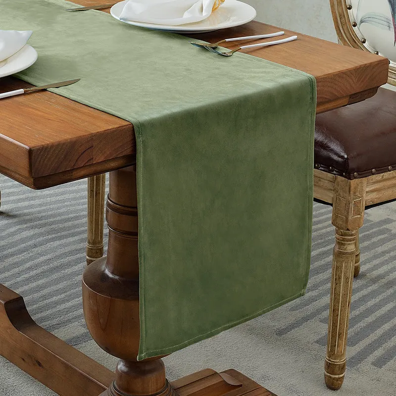 Handcrafted Solid Color Dining Table Runner