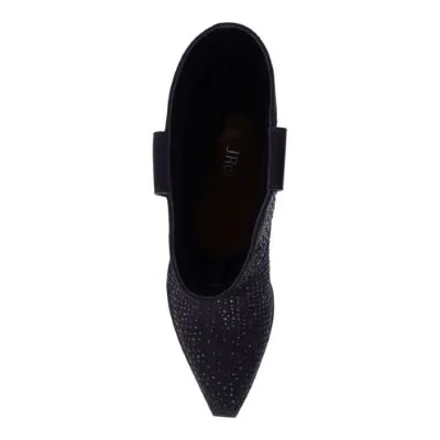 Laylani-BLACK SUEDE/RHINESTONES| J Renee