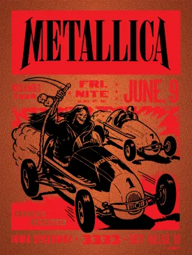 Metallica -2017 Iowa Speedway Poster - Copper Edition of 70