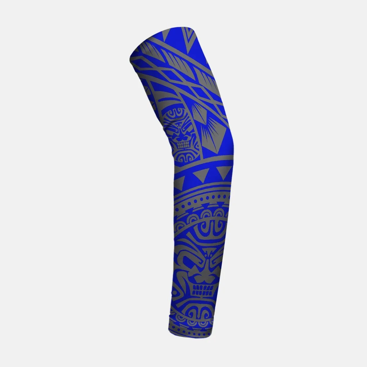 Oceanic Warrior Gray Blue Kids Arm Sleeve