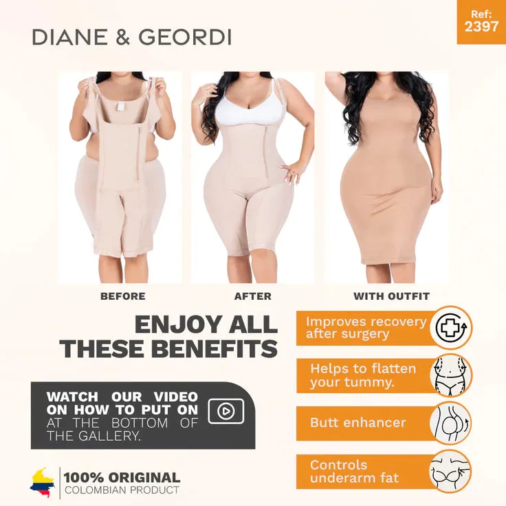 Post-Surgery Liposuction and Slimming massages Faja with High back, Open Bust, & Medium Compression Diane & Geordi 2397