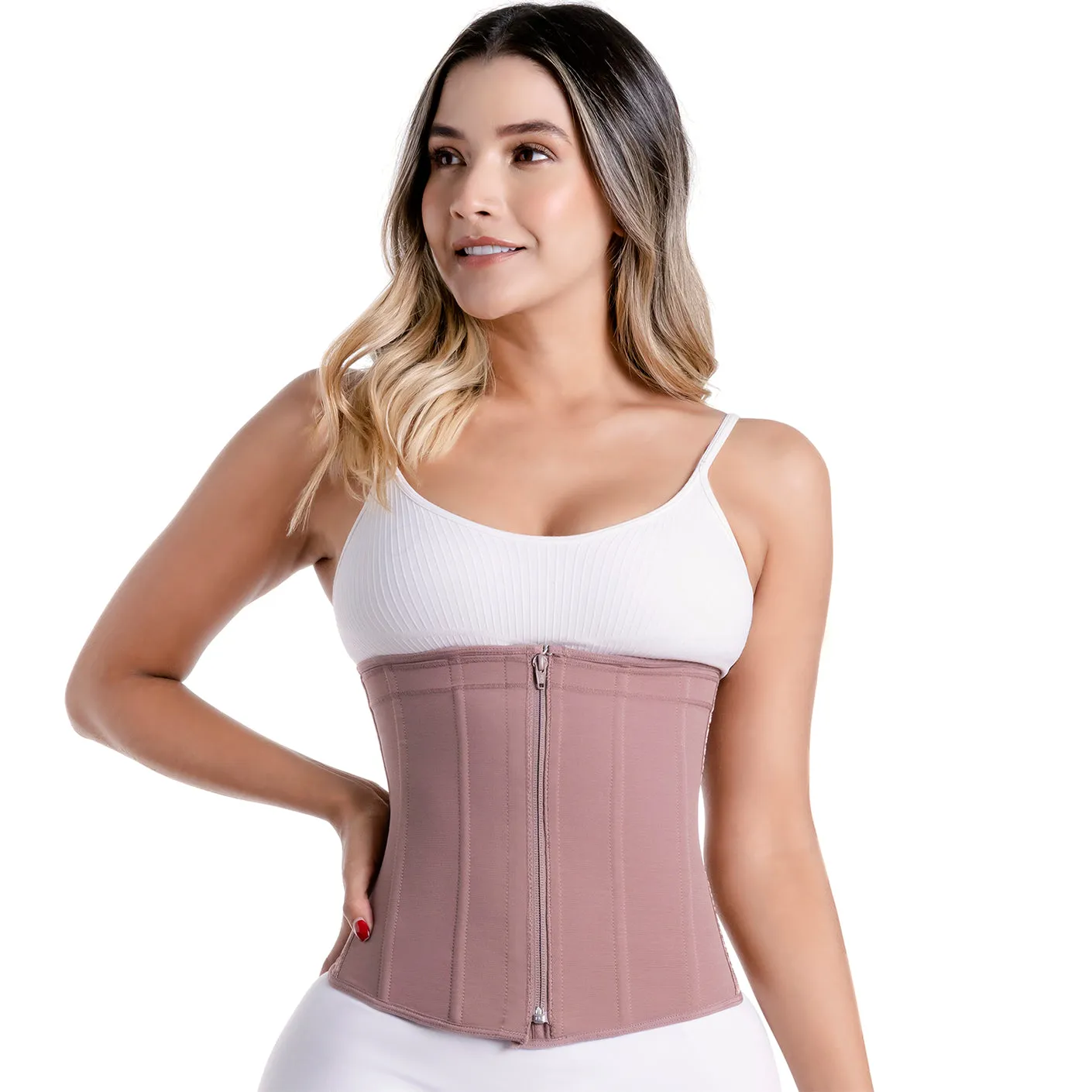 Post-Surgery Slimming massages, Posture corrector, Open bust & Front zipper closure Sonryse 023ZF