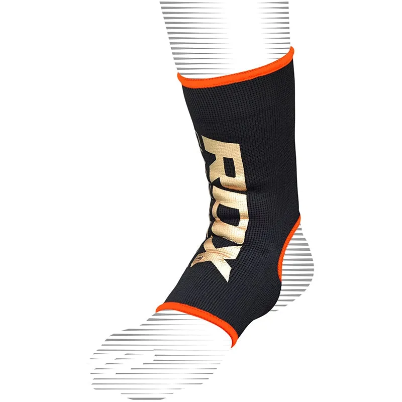 RDX AB Black & Orange Ankle Support Sprain Protection Compression Sleeve OEKO-TEX® Standard 100 certified