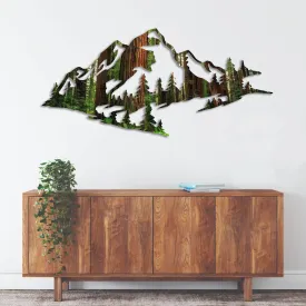 Redwood Mountain Range View - Metal Wall Art