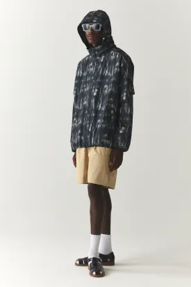 SHORT TRACKER PRINTED SS'24 NAVY