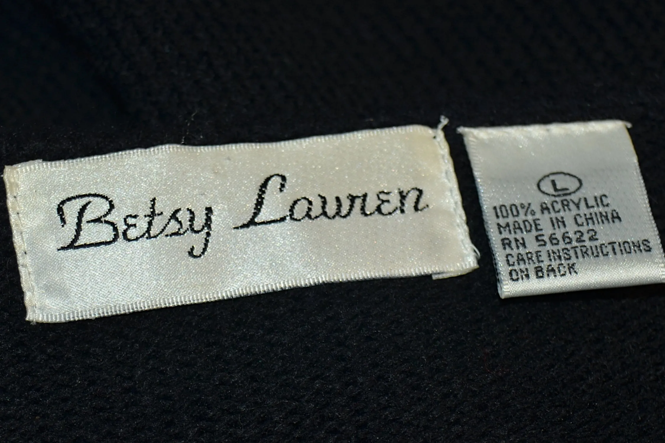 SOLD Vintage 80s Black Knit Dress with Beads