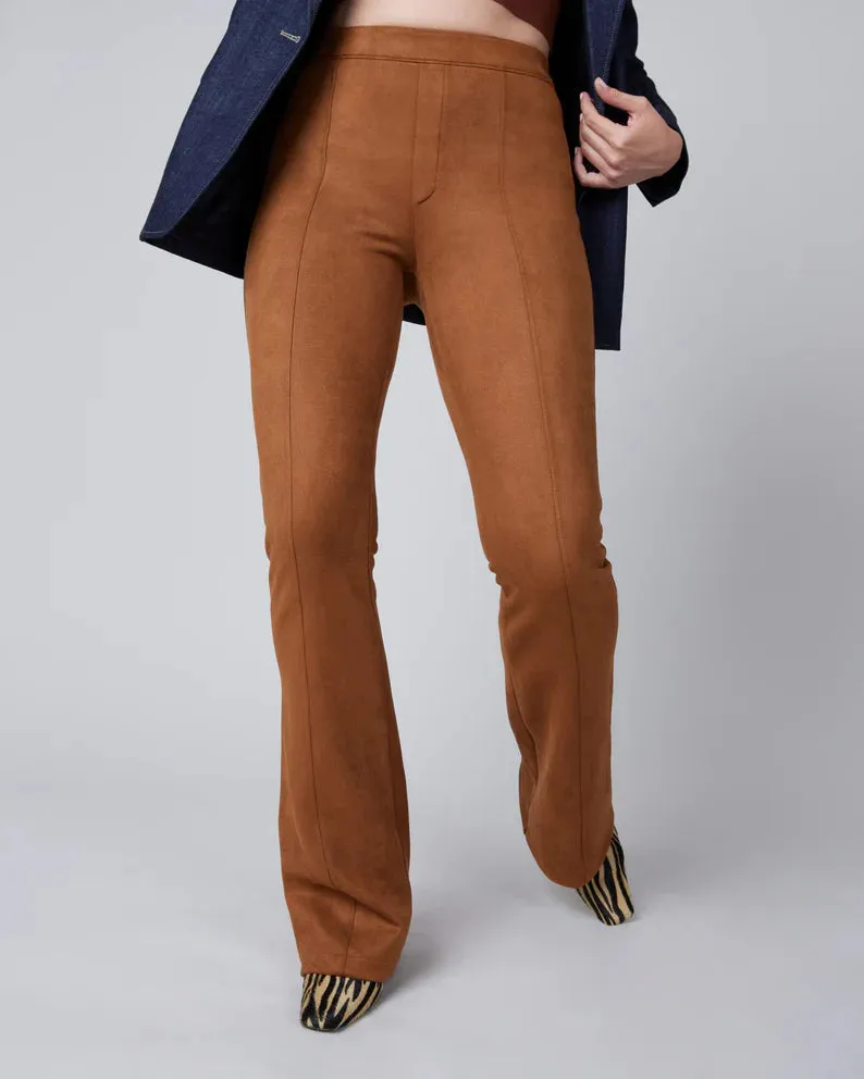 Spanx Faux Suede Flare Pant Caramel - Petite & Regular