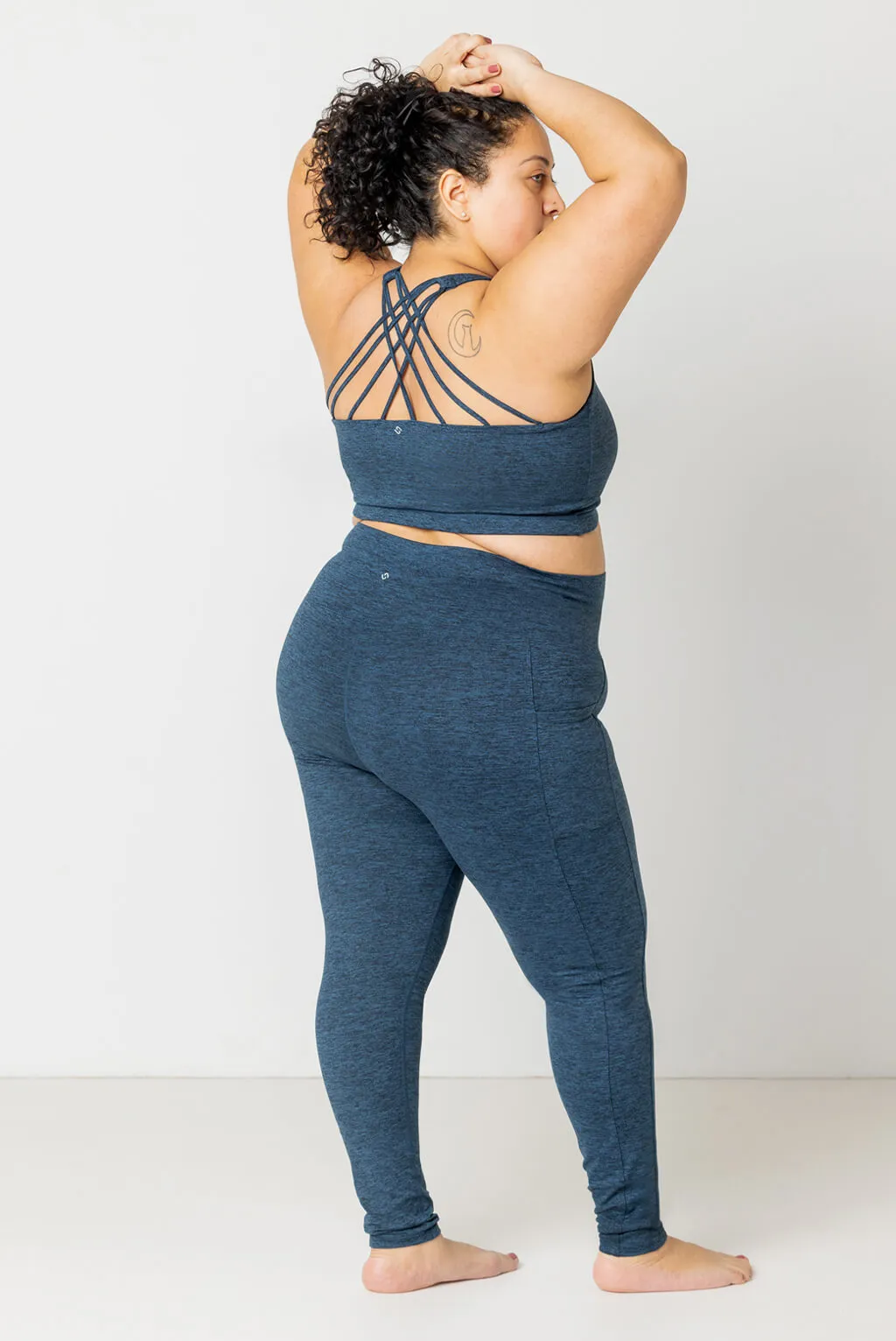 SuperSoft Pocket Leggings - Heather Navy