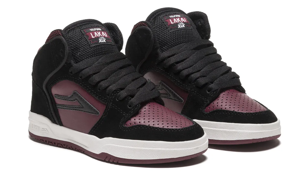 Telford Kids - Black/Burgundy Suede