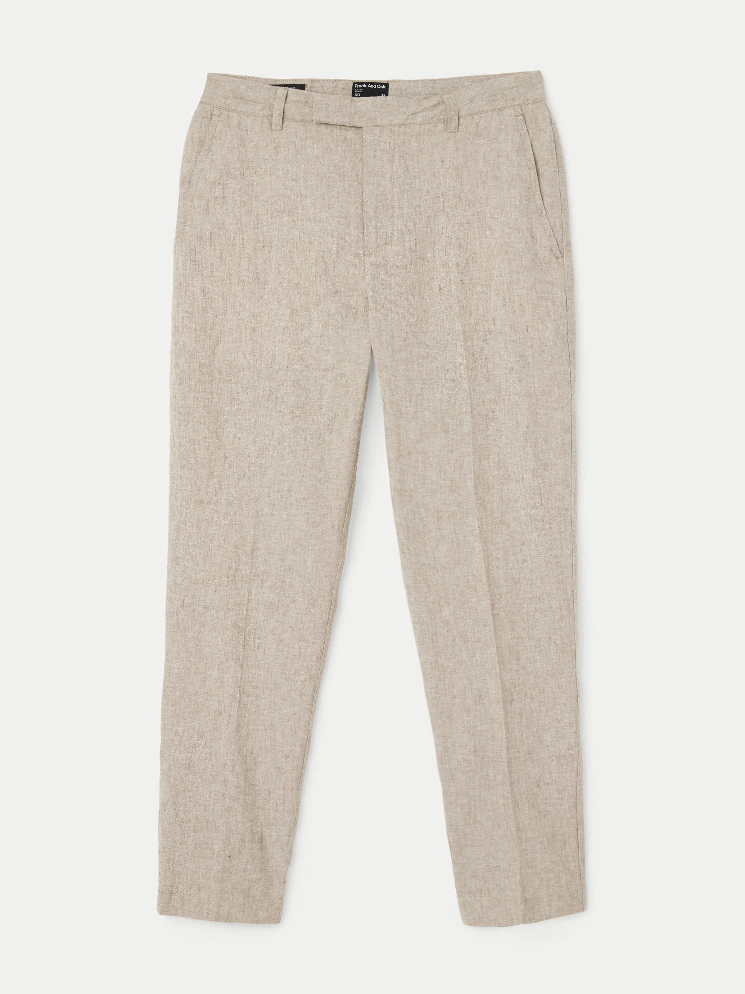 The Colin Tapered Linen Pant in Hazel