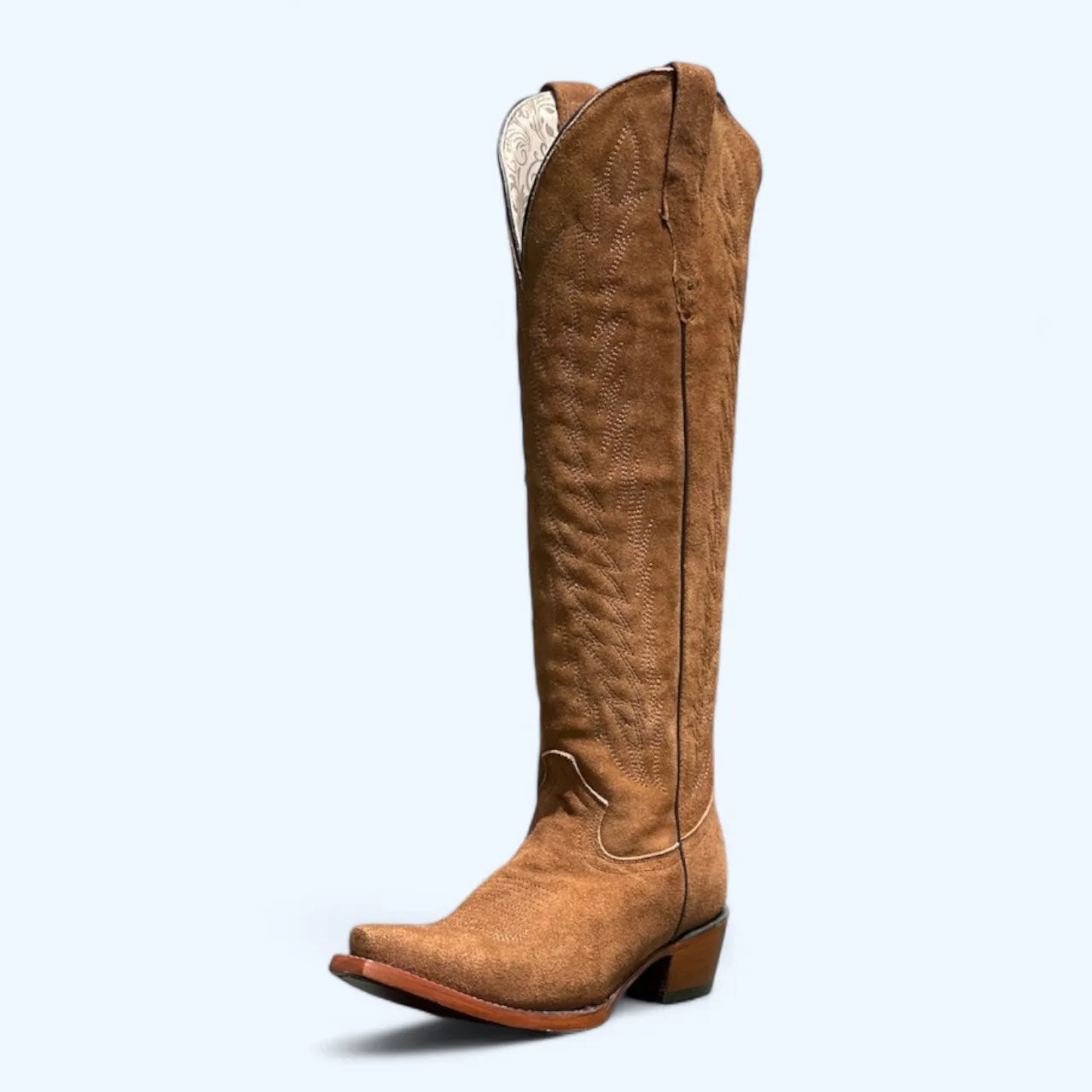 Women's Gamuza Tabaco Suede Light Brown Tall Boot